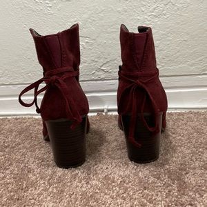 Maroon Ankle Boots